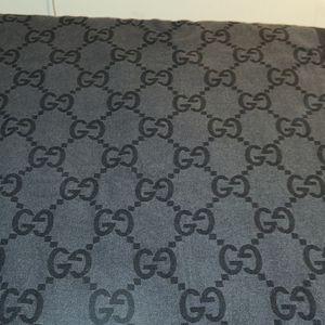Black Gucci Throw Blanket